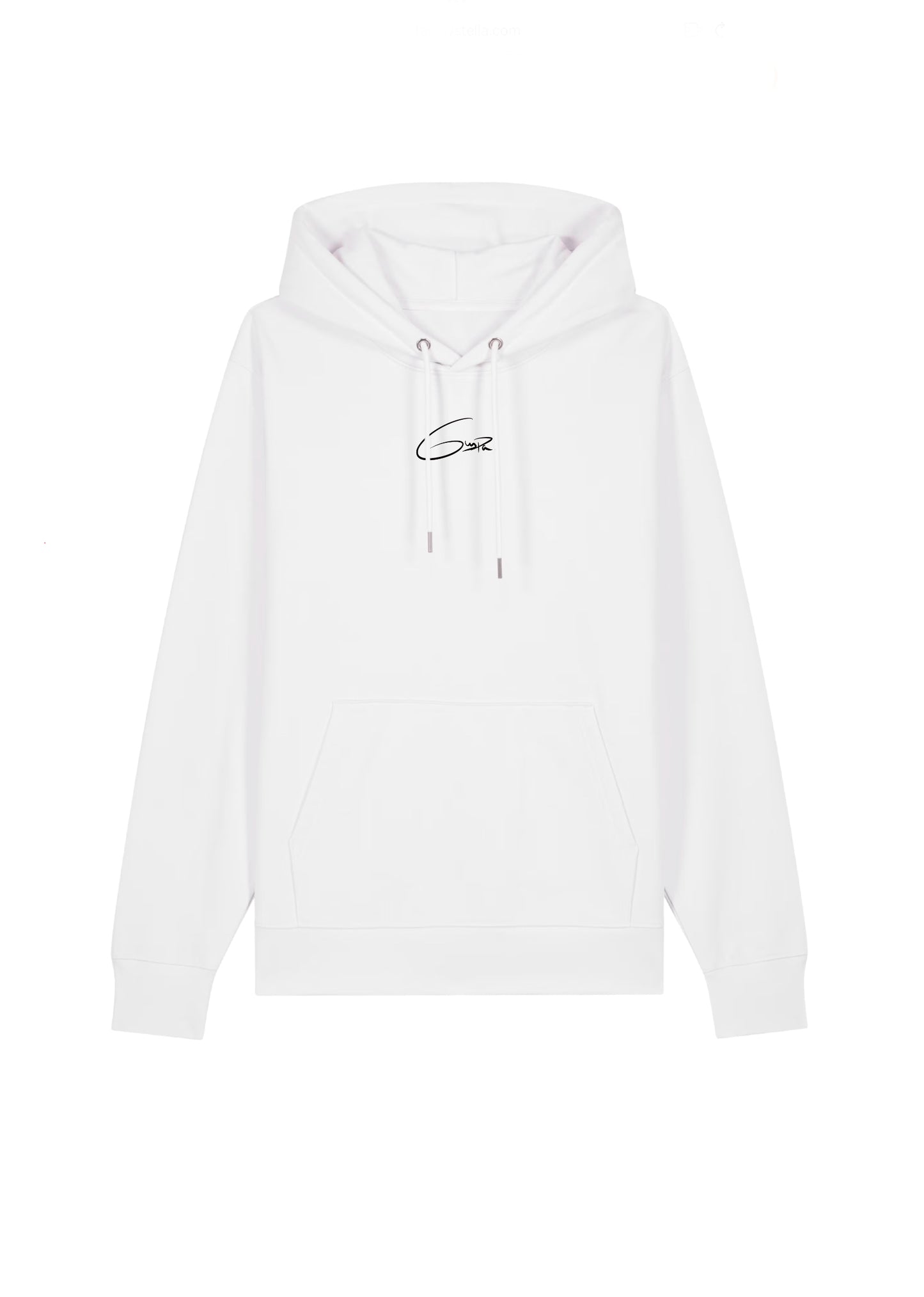 Sudadera blanca con capucha unisex