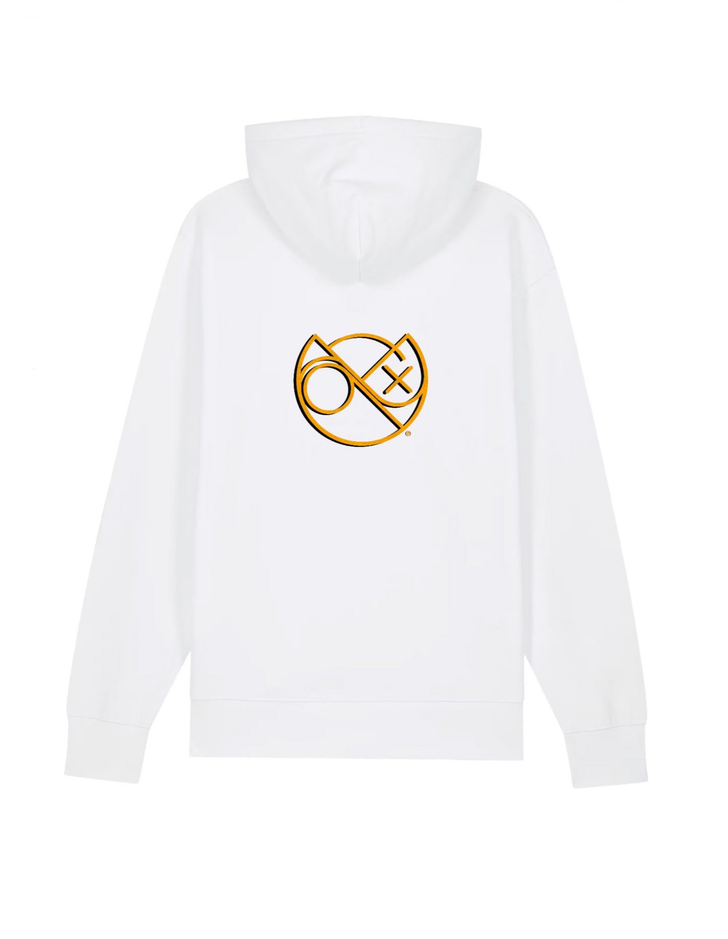 Sudadera blanca con capucha unisex